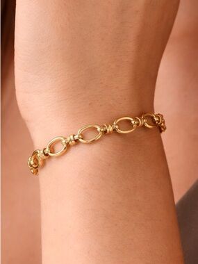 Gold Link Chain Bracelet